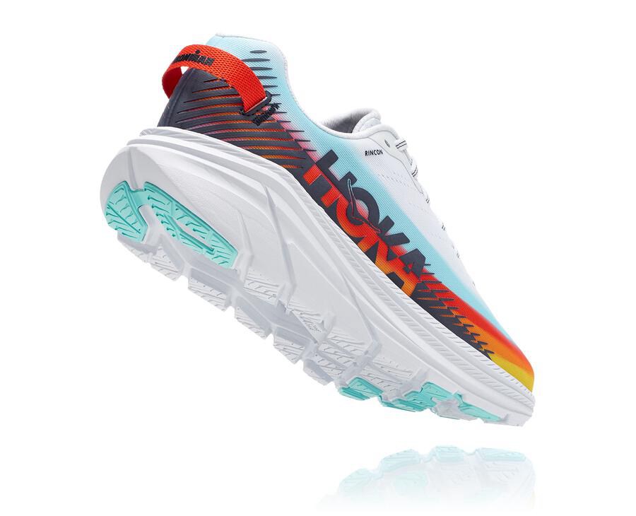 Hoka One One Hardloopschoenen Dames - Ironman Rincon 2 - Wit/Blauw - FK2786405